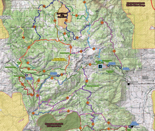 Snowy Range - Rocky Mountain Sled Conditions