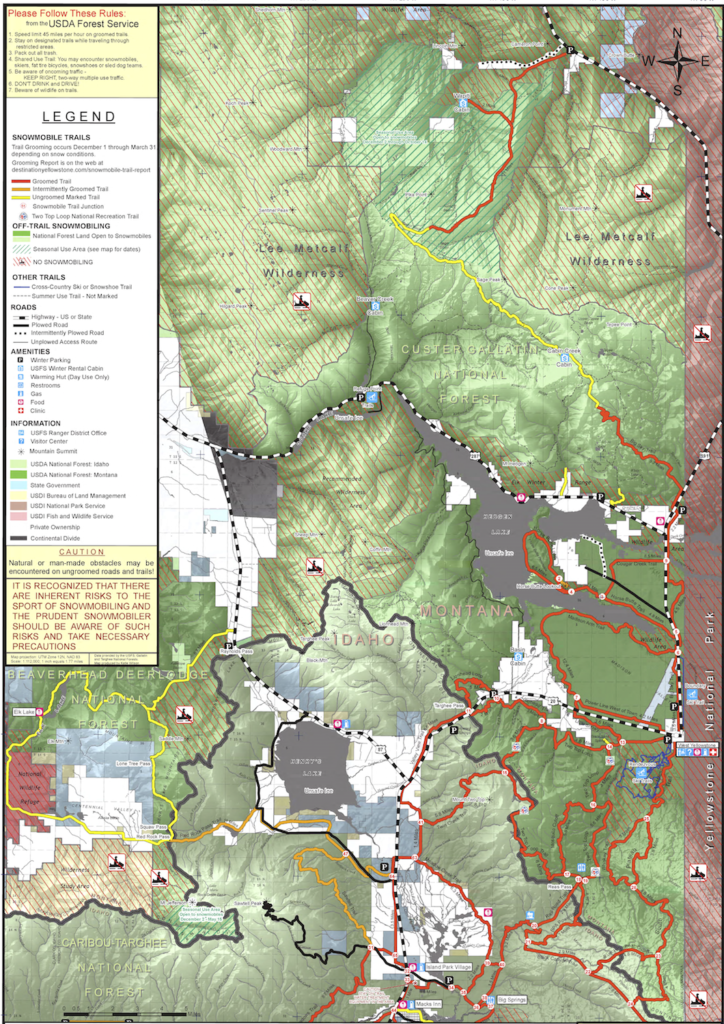 West Yellowstone - Rocky Mountain Sled Conditions